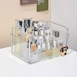 Transparent Vanity Storage Organizer with Cosmetic Mini Drawers Organizer Transparent Storage