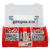 fischer 547166 Fixtainer Duopower Drilling and Dowels, Dowel Box with