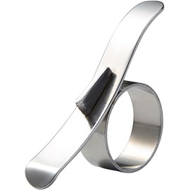 2Pcs Silver Stainless Steel Orange Peeler Lemon Fruit Peeler Skin Remover Orange Parer Peeling Fruit Tool Kitchen Accessories 2 Size Orange Peeler Machine Manual Home and Kitchen