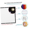 KONTONTY Portable Crease Projector Screen Foldable Movie Screen for Indoor