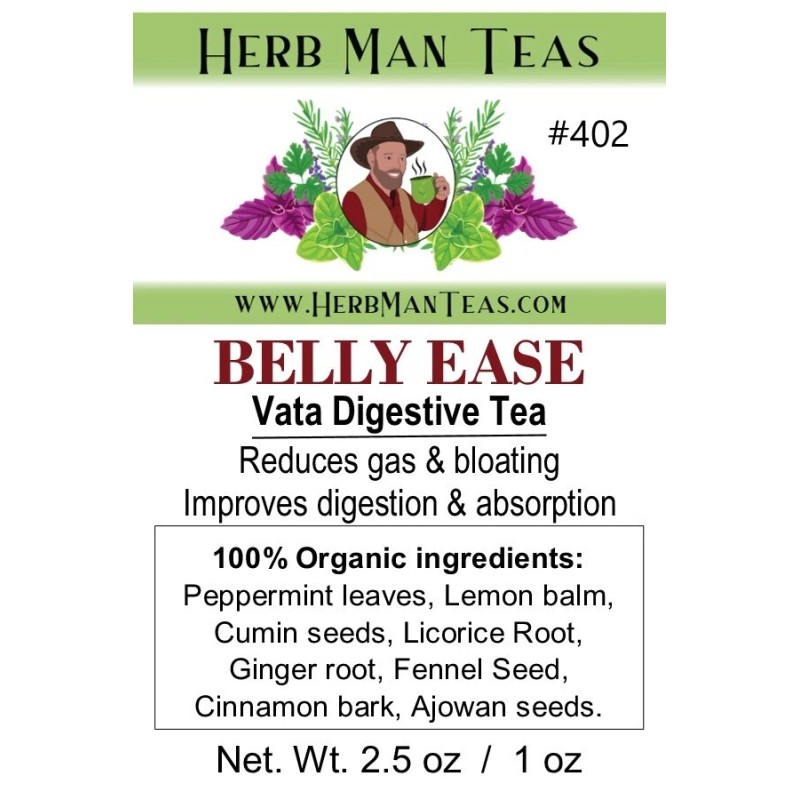 HERB MAN TEAS Digestive Tea #402 for Gas, Bloating, Weak