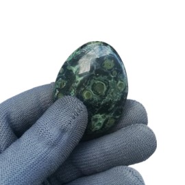 Sunshcat Natural Kambaba Jasper Water Drop Chakra Thumb Worry Crystals and Healing Stones,Stress Relax Reiki Crystal Pocket Palm Stones