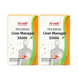 [Hiwell] Premium Liver Manager 35000 60 Veggie Capsules (2) / [하이웰] 프리미엄 리버매니저 35000 60베지캡슐 2개