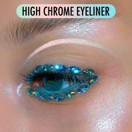 BEPHOLAN Pink Blue Eyeliner Pencil, 2-in-1 Color Waterproof Glitter Gel Eye Liner Highligter, Mermaid Korean Makeup Waterline Eyeliner, Smudge Proof (FAIRY TALE)