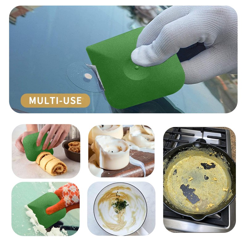 Plastic Pan Dish Pot Food Kitchen Scraper Tool Set, 3