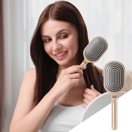 Hair Detangler Brush | Air Cushion Massage Brush with Retractable Bristles - Self-Cleaning Massage Comb, Hair Brush for Thick Hair, Long Hair, Daily Care Styling Tool