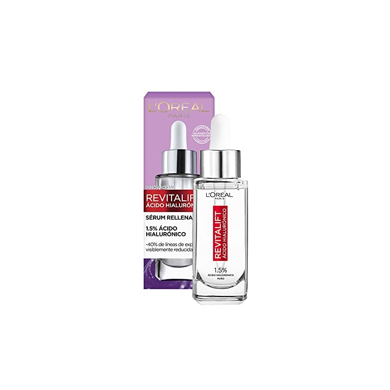 LOreal Paris Serum Facial Anti Arrugas Acido Hialuronico Revitalift bloqueador