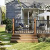 32.5 Inch Heavy Duty Adjustable Outdoor Metal Deck Gate with