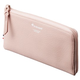 Cox Sportif Long Wallet, Spring Wallet, Limited Size, Thin, Lightweight, L-Shaped, Zipper, PINK