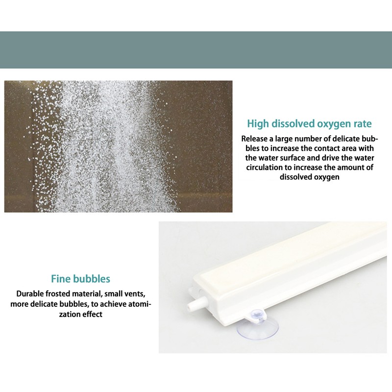 Aquariums Air Stone Bar Bubbler Diffuser Bar with Suckers for