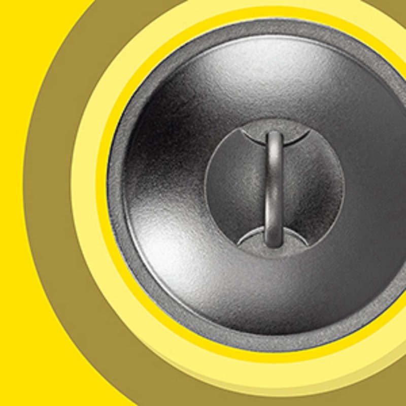 Lodge BOLD 10 Inch Seasoned Cast Iron Lid, Design-Forward Cookware,Black