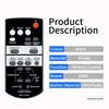 Replacement Remote Control for Yamaha FSR71 ZK72120 Sound Bar System