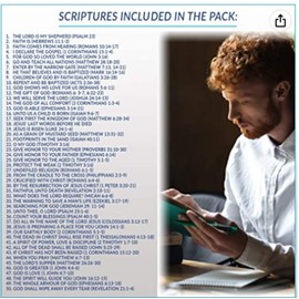 Favorite Bible Verses - 50 Designs - Pack of 100 Bible Reference Cards (2"x6") - Perfect for Sharing Your Faith, Bible Study, Encouragement, Church, and Gifts