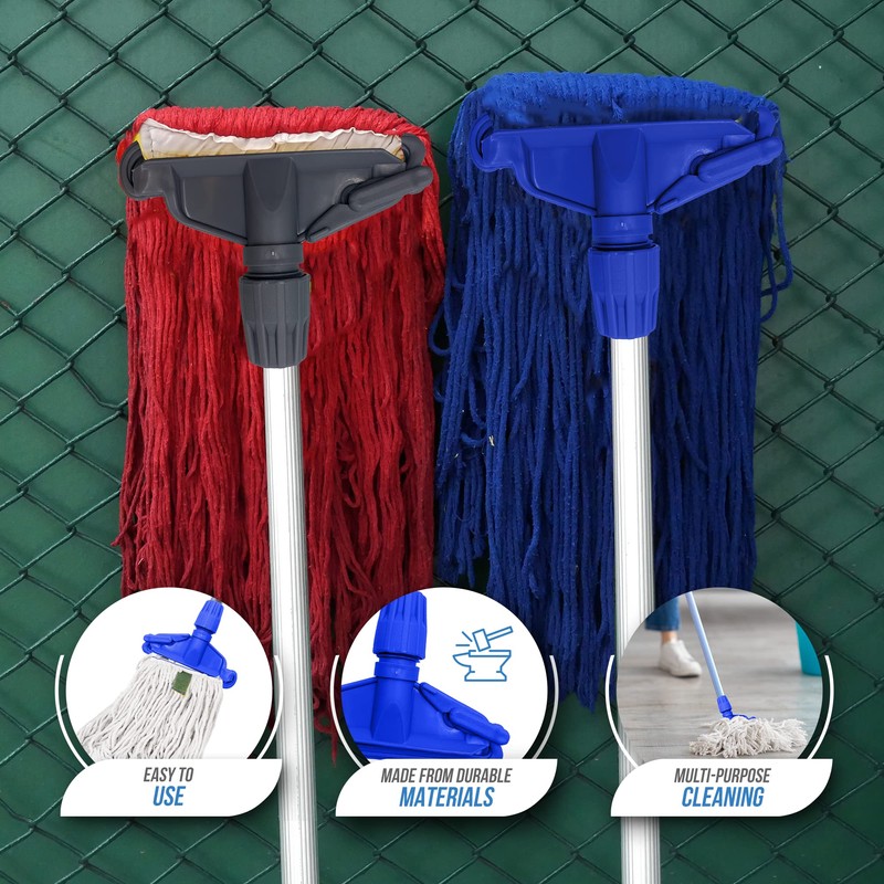 Kentucky Mop Head Clip Colour Coded, Pack of 2 Plastic