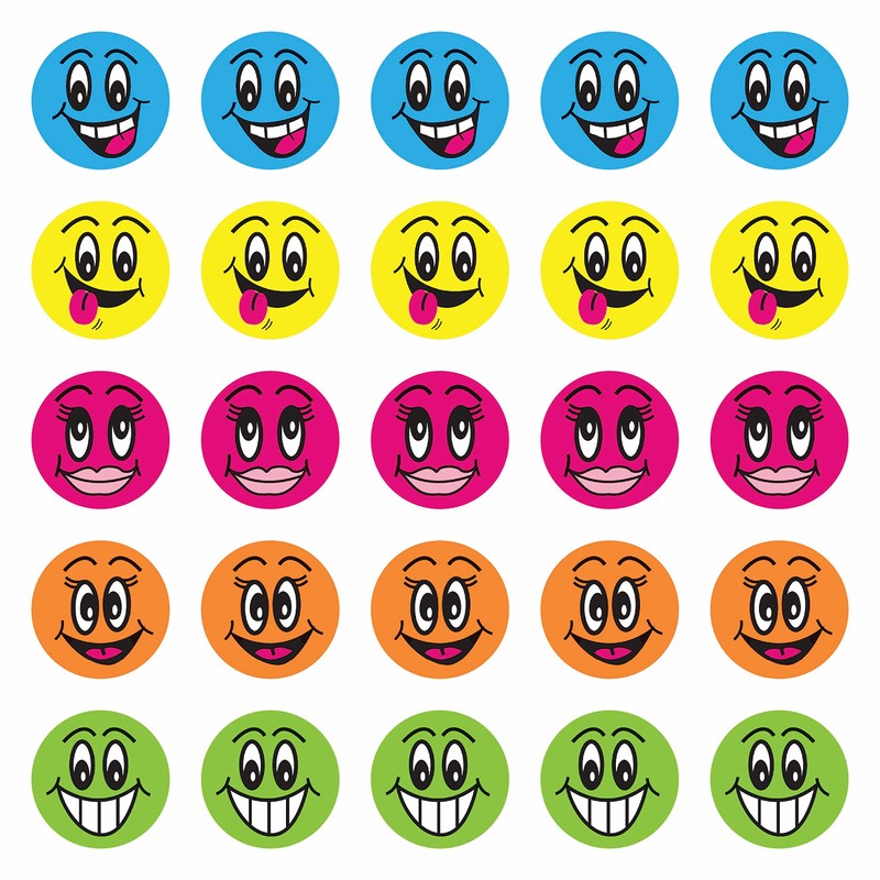 Avery Smiley Faces Merit Stickers (Pack of 300)