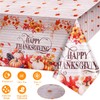 HOWAF Thanksgiving Dinnerware Set, Fall Maple Leaves Disposable Tableware Set