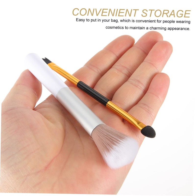 Baluue Makeup Brush Set 2pcs Double Ended Highlight Shadow Brush