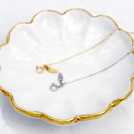 Lara Christie lb97-0009 Women's Bracelet, Chain, Platinum, Gold, PT850, 18K Gold, 18K Gold, Fantasia No.2, Longest, 7.1 inches (18 cm), Adjustable Length, Platinum