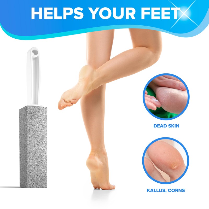 DISIWENE Pumice Cleaning Stone with Handle Toilet Bowl Cleaner Hard