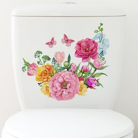 Mestiker Toilet Seal, Wall Sticker, Frog, Toilet Sticker, Stylish, Bathroom Seal, Cute, Diy Wall Sticker, Cute Sticker, Removable Stylish, Scandinavian Modern Art, PVC Waterproof, Removable Room