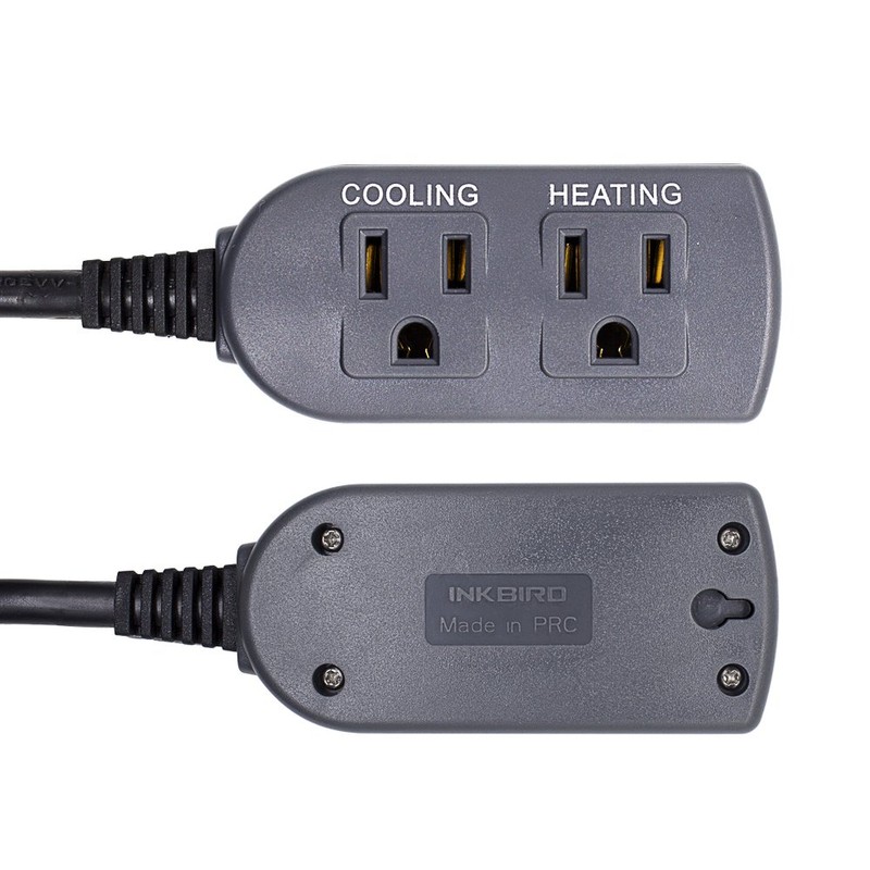 Inkbird ITC-308 Digital Temperature Controller 2-Stage Outlet Thermostat Heating and
