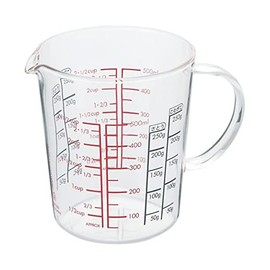 Hario Heatproof Glass Measuring Cup with Handle, 500ml, Clear