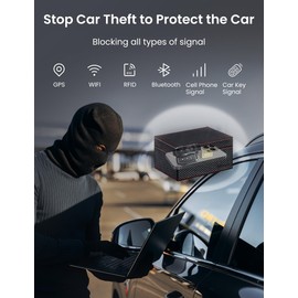 WHonor Faraday Box with Pouch 2 Pack for Car Keys and RFID Blocking Card 2 Pack, Keyless Car Key Signal Blocker Box, Car Key Safe Faraday cage RFID key box