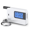 BACtrack Go Keychain Breathalyzer (White) | Ultra-Portable Pocket Keyring Alcohol