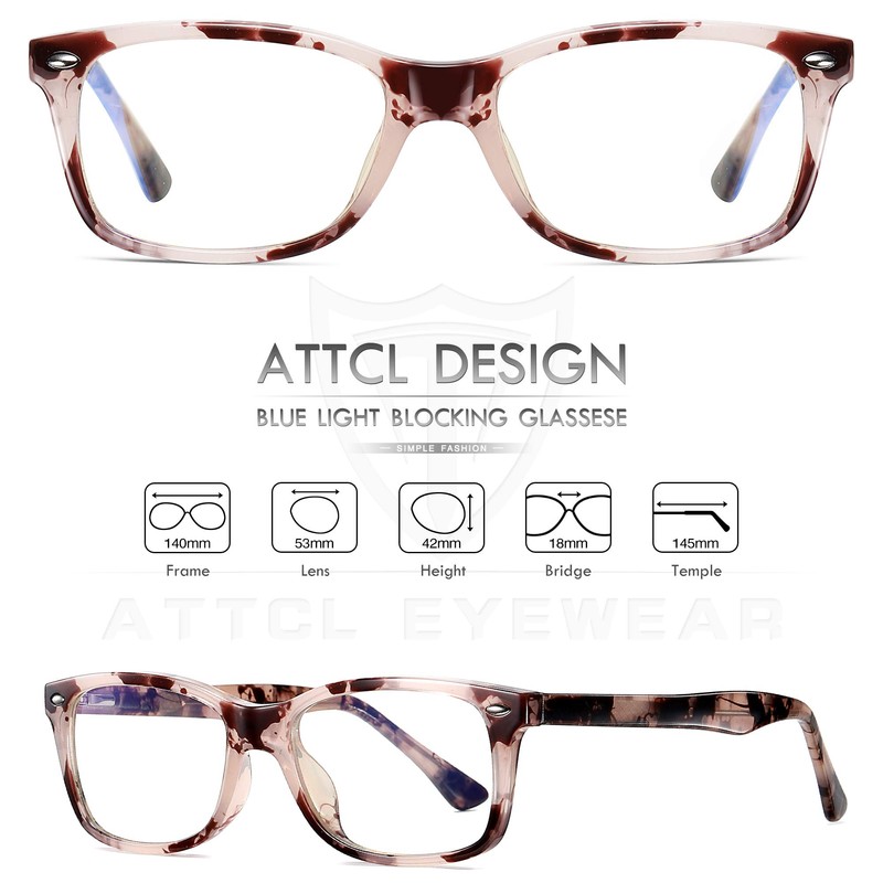 ATTCL Blue Light Filter Glasses Without Prescription Computer Glasses Gaming