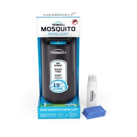 Thermacell - Repelente de Mosquitos para Patio, Repelente Altamente eficaz, sin Velas ni Llamas, sin DEET, sin Olor, Alternativa de pulverización de Insectos, Incluye Repuesto de 12 Horas