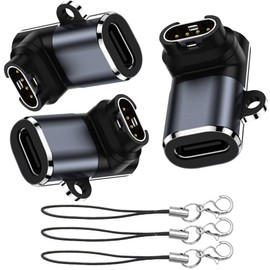 ahayo 3-Pack Type C Female to for Garmin Smart Watches, Charging Port Plug Adapter, USB-C to Charging Adapter for Garmin Venu Sq/Venu 2 Plus, Fenix 8/7X/7S/6S/5/6/6X, EPIX 2, Vivoactive 3/4S