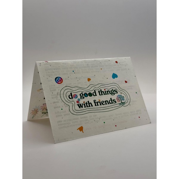 Do Good Things with Friends Plantable Seed Paper 'Pass It