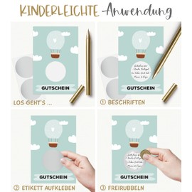 KuschelICH 50 Scratch Stickers Scratch Labels for Sticking 50 mm Round Scratch Off Sticker (Silver)