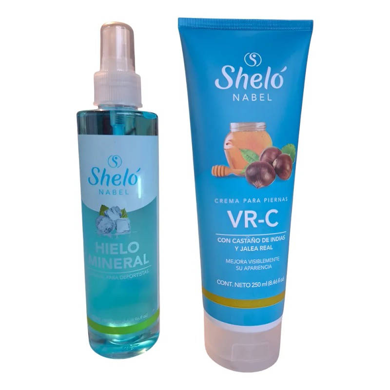 Kit Anti-varices. Crema Vr-c Y Hielo Mineral De Shelo Nabel