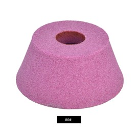 LiebeWH Flare Cup Sanding Disc Bowl Shape Grinding Wheel Chrome Corundum Whetstone for Cutting Tools and Gears (80# Pink)