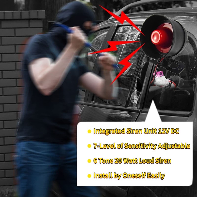 CHADWICK Car Horn Siren Alarm,universa