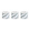 Kokuyo T-B1115-15X3SET Masking Tape, Bobbin Stripe, Gray, Set of 3