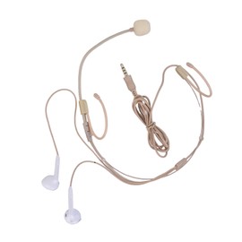 Wireless Microphone Headset Headphones Professional Condenser Mic Podcast Recording Video Studio Meeting 3.5mm TRRS for Smartphones Computers Tablets