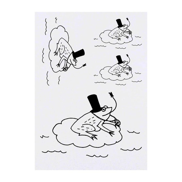 Azeeda 4 x 'Klasse Frosch' Temporäre Tattoos - Wasserfest, Hautfreundlich