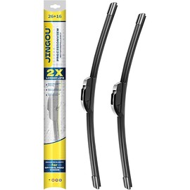 26" + 16" Front Windshield Wiper Blades Compatible with 2009-2018 Toyota Corolla 2013-2021 Toyota RAV4 OEM QUALITY Premium All-Season Automotive Replacement Wipers (Pack of 2)