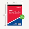 Ocean Pads Daily Job and Time Sheet Book Duplicate A5