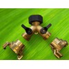 Solid Brass geka Type Claw Fittings with Brass Two Way