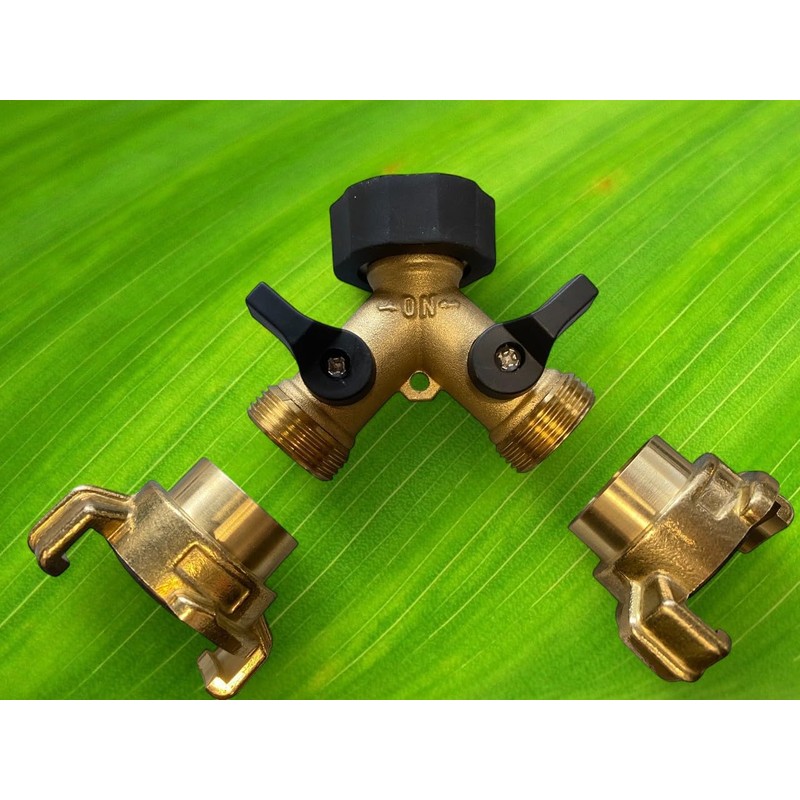 Solid Brass geka Type Claw Fittings with Brass Two Way
