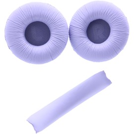 Deal4GO Genuine Headphone EarPads w/Headband Cover Cushion Replacement for JBL Tune 500 510 520 560 590 510BT 520BT Earmuff (Purple)