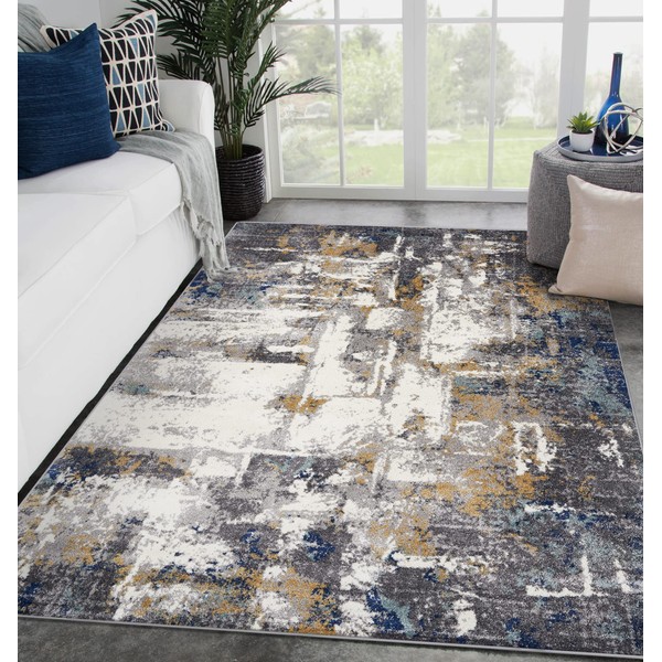 LUXE WEAVERS Rug Hampstead Abstract Area Rug - Medium Pile,