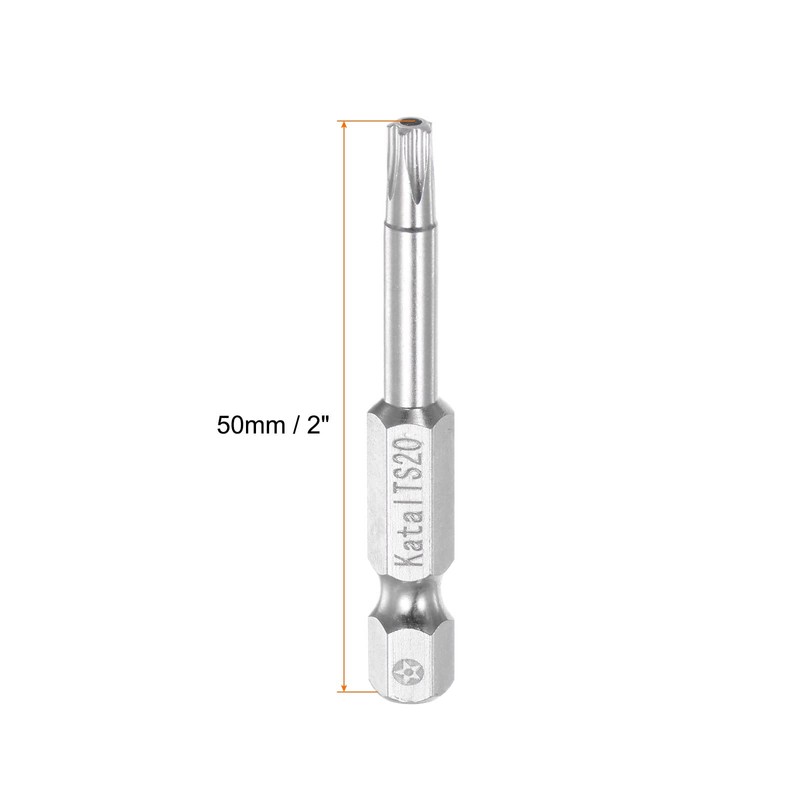 HARFINGTON 5pcs TS20 Magnetic Security Star 5 Point Screwdriver Bit