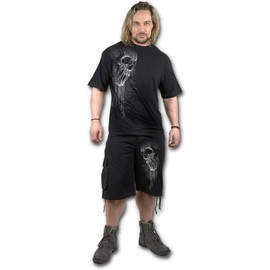 Spiral - Men - BAT Curse - Vintage Cargo Shorts Black - XX-Large