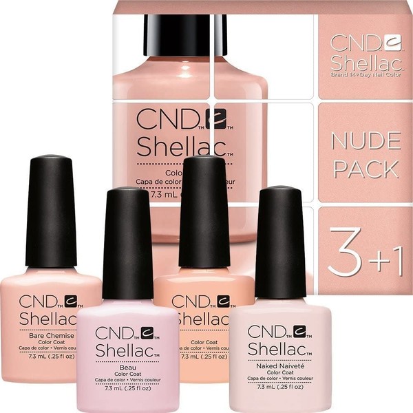 CND Shellac Nude Colour Set – 4 Colours for the price of 3