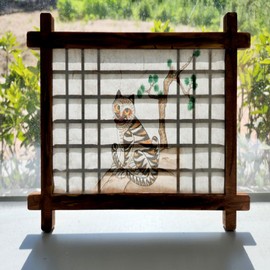 Making a Traditional Hanok Door Frame and Folk Painting Frame DIY Korean Traditional Crafts Experience Kit for 1 Person I agree to third party provision for foreign gift delivery / 전통 한옥문틀민화 액자만들기 1인용DIY 한국전통공예 체험키트 외국인선물 배송을 위한 제3자 제공에 동의합니다