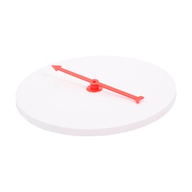 Turntable Raffle Draw Small Turn Plate Blank Board Game Kit Spinners Game Math Game Wall Chess Board Plastic Party Turntable White Editable to Rotate Plastic Wall Hanging